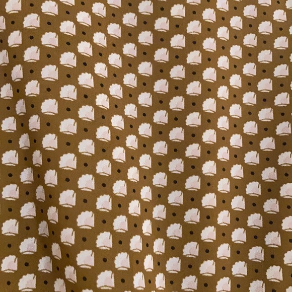 LOFT Lined Patterned Dress with Ruffle Sleeves - Picture 2 of 4